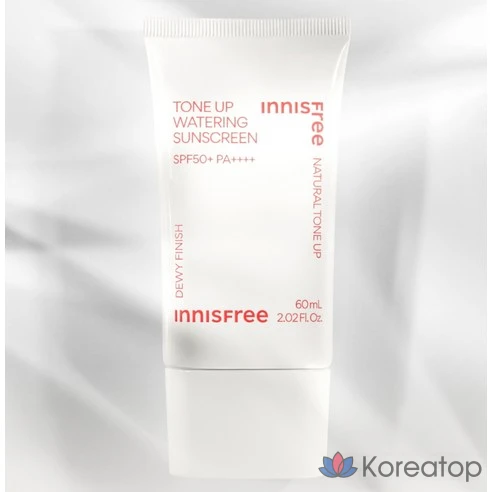Солнцезащитный крем Innisfree Tone-Up Watering SPF50+ PA++++