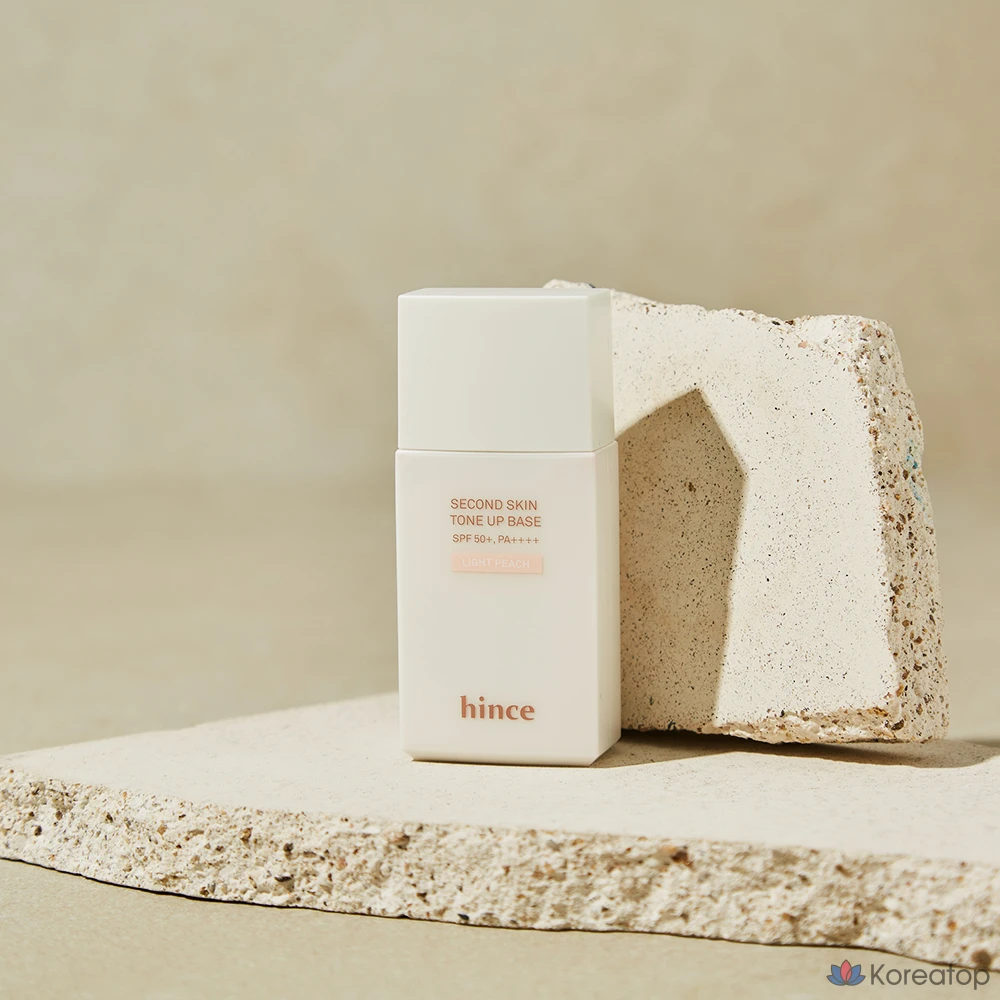 Тонер Hince Second Skin Tone-Up Base SPF 50+ PA++++, оттенок Light Peach, 35 мл, 1 шт., фото 2