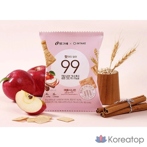 Чипсы Binggrae яблоко и корица 30 г