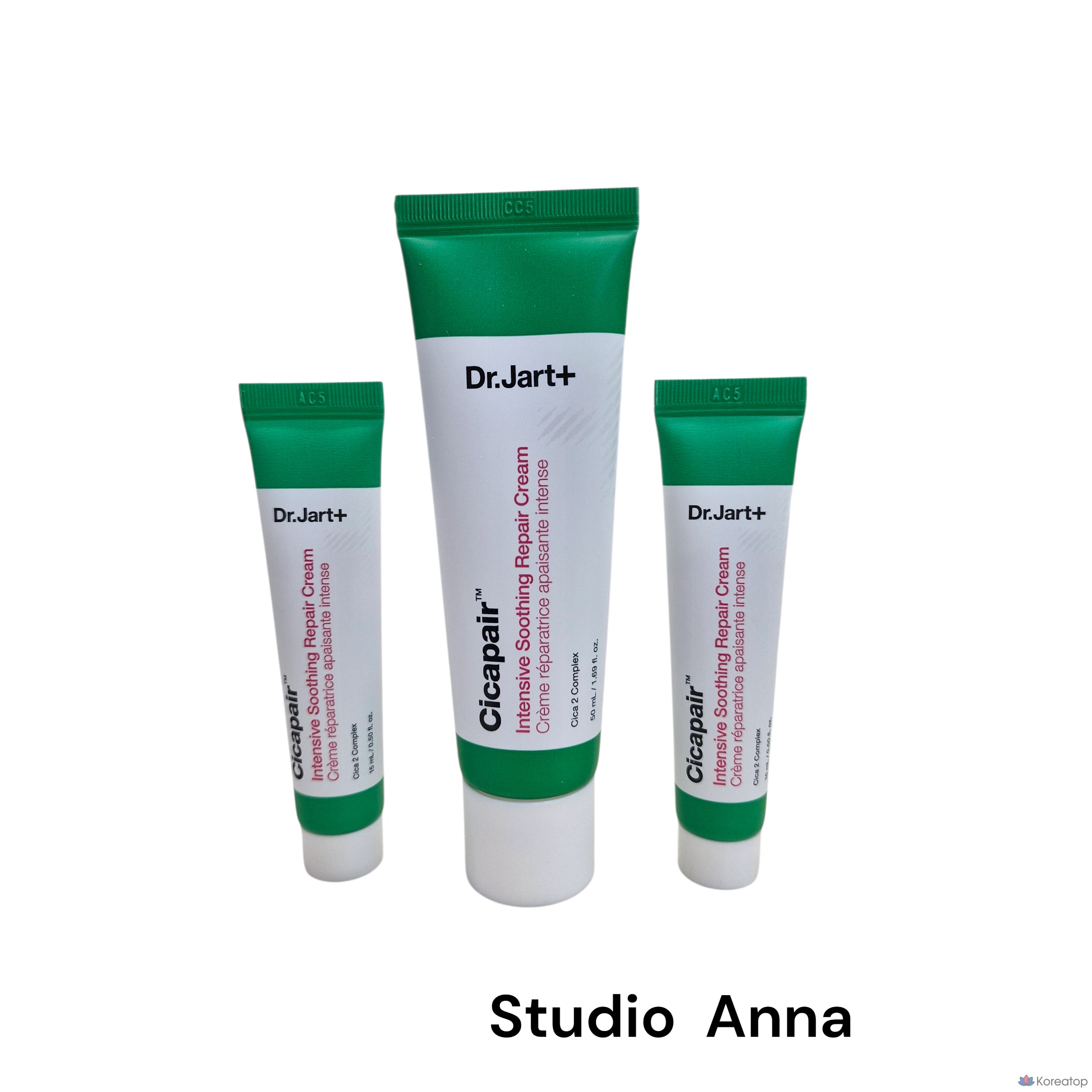 Интенсивный успокаивающий восстанавливающий крем Dr. Jart+ Cicapair, 2 шт., 50 мл + 15 мл, 1 комплект.