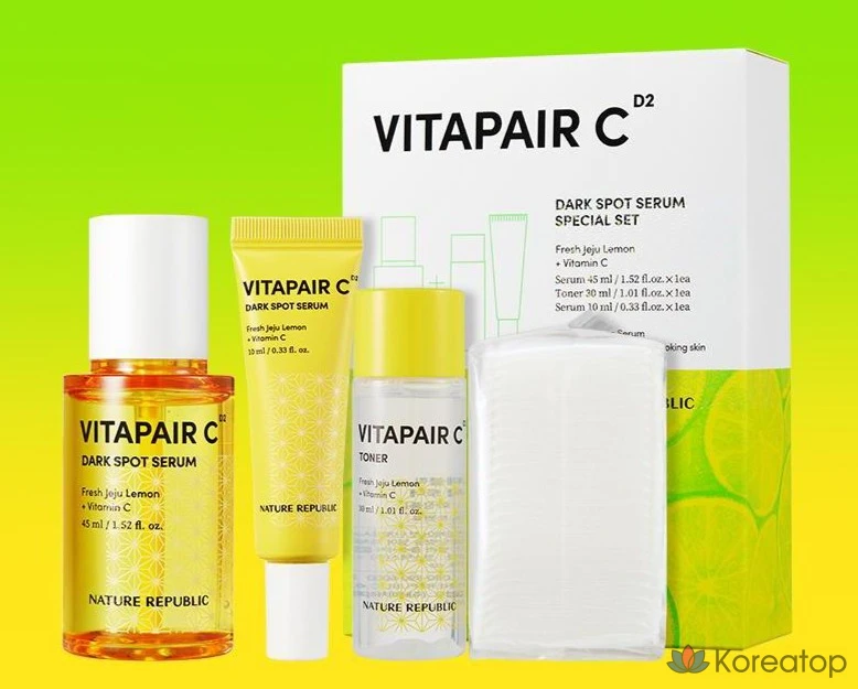 Набор для ухода Nature Republic Vita C Spot Serum 2-piece Set, 2 шт., фото 2