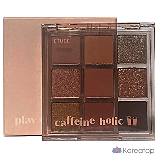 Тени для век Etude House Play Color Eyes Caffeine Holic, 9,5 г, 1 шт.