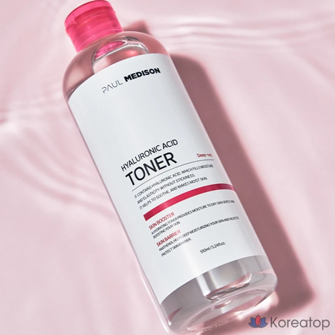 Тоник PAUL MEDISON Deep Red с гиалуроновой кислотой, 510 мл, 1 флакон.