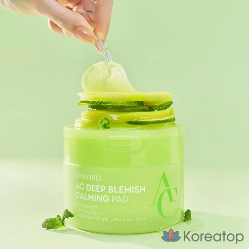 Успокаивающие пэды для проблемной кожи DEWYTREE AC Deep Blemish Calming Pad