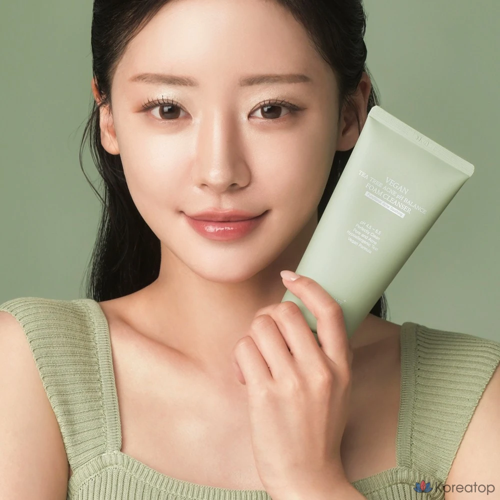 Пенка для умывания Dermashare Vegan Tea Tree Acne Functional Acne PH Balance с мягкой кислотностью, 1 шт., 150 мл