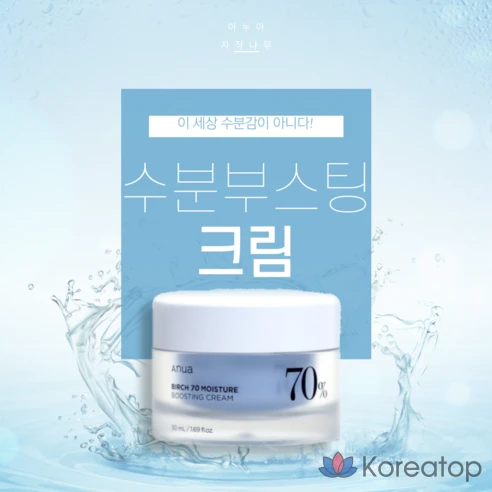 [Оригинальный продукт от штаб-квартиры] ANUA Birch 70% увлажняющий крем BIRCH MOISTURE BOOSTING CREAM Anua boosting cream Birch humidifier Anua cream humidifier