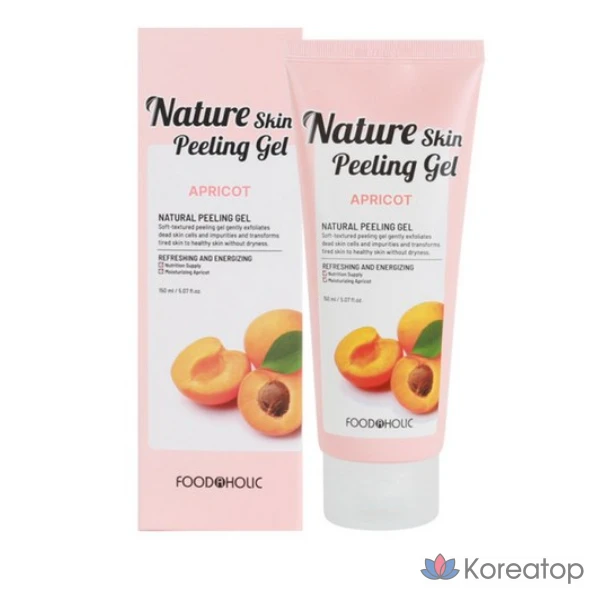 Отшелушивающий гель для лица FoodaHolic Nature Skin Apricot Peeling Gel, 150 мл, 1 шт.