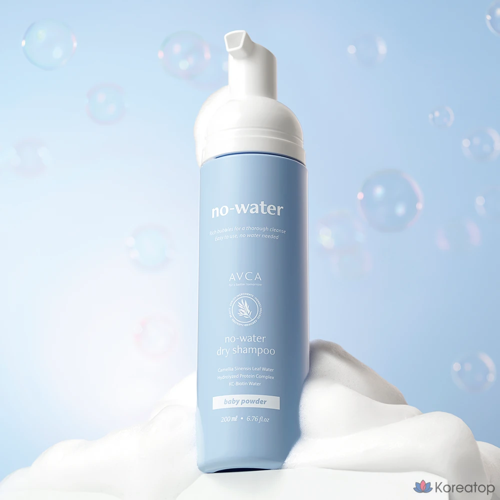 Сухой шампунь AVCA Perfume Bubble No-Sebum без кожного сала, аромат детской присыпки, 1 шт., 200 мл