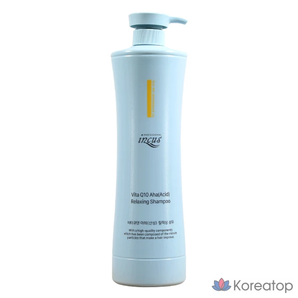 Incus Vita Q10 Шампунь с расслабляющей кислотой AHA, 1000мл, 1 флакон, 1л, фото 2