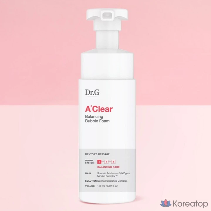 Пена для умывания Dr.G Aclear Balancing Bubble Foam, 150 мл, 1 шт.