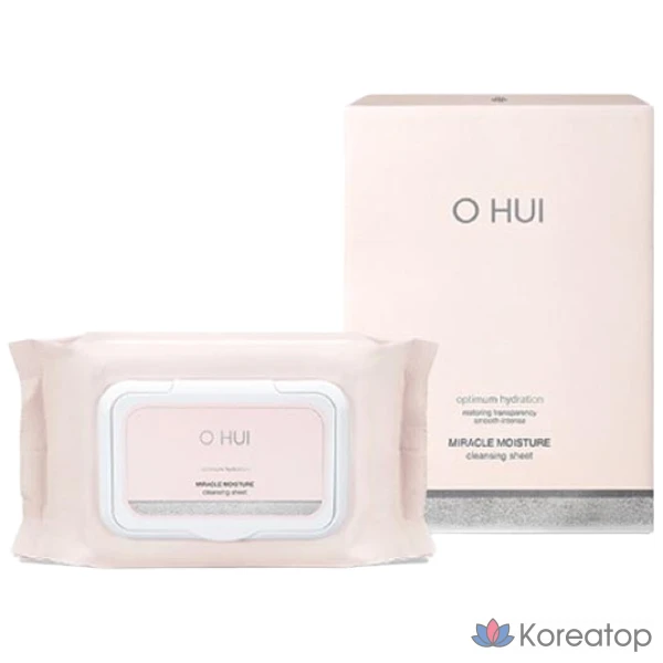 Очищающие салфетки Ohui Miracle Moisture, 60 листов, 1 упаковка