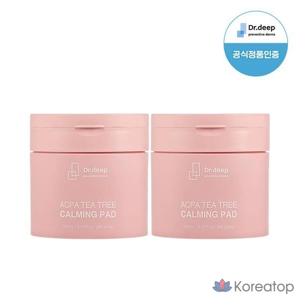 Doctor Deep Alpha Tea Tree Sooping Pad 60 листов x 2
