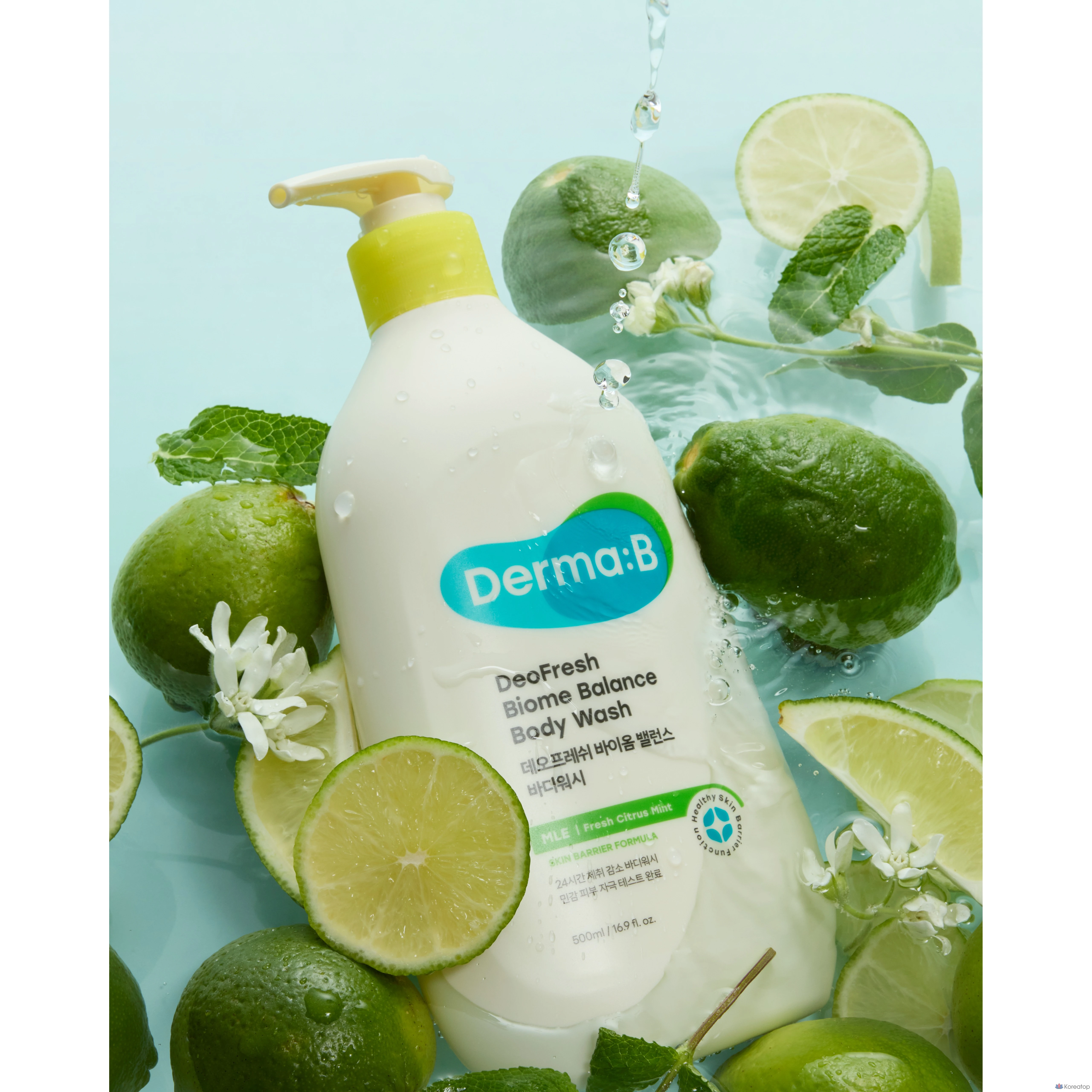 Гель для душа DERMA:B Deo Fresh Biome Balance Body Wash, 500 мл, 1 шт.