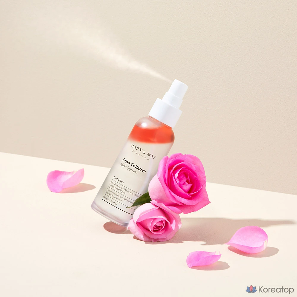 Сыворотка-спрей Marienmay Rose Collagen Mist Serum, 1 шт., 100 мл