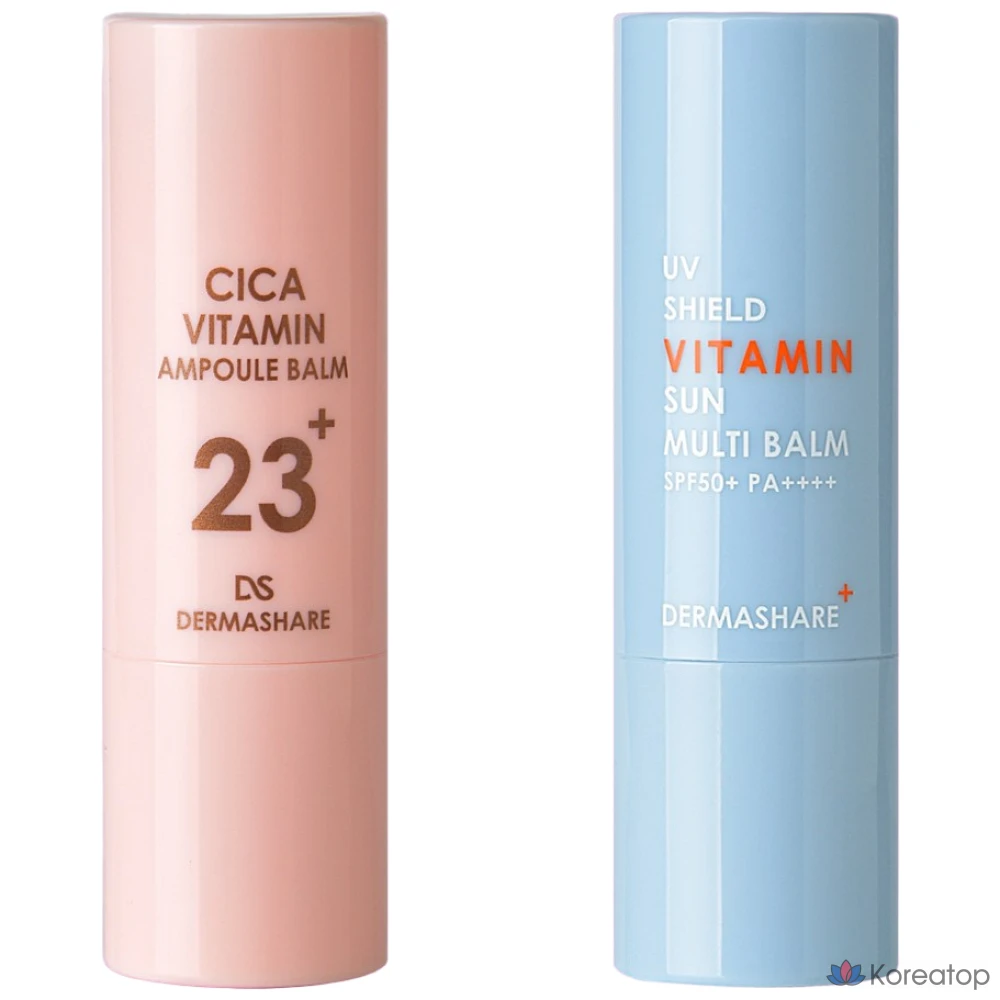 Солнцезащитный бальзам-стик Sun Multi Balm, солнцезащитный крем Dermashare Sun Cream, солнцезащитный крем Sun Care Water Play, водостойкий витаминный бальзам-ампула, уход за веснушками, стик от морщин, осветляющий стик, отбеливающий крем, крем для повышения эластичности кожи, солнцезащитный бальзам SPF50+PA++++, 11 г, 1 комплект