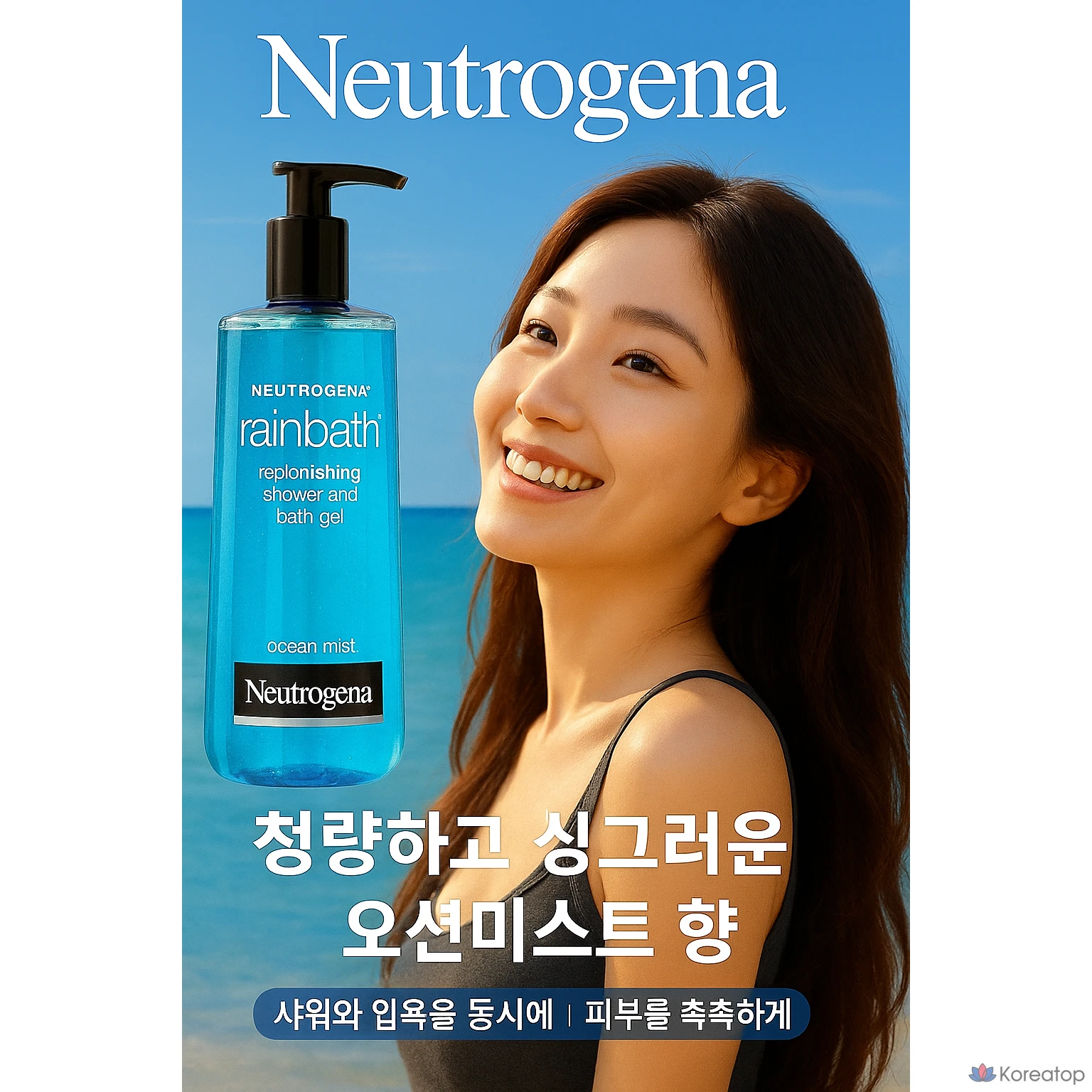 Гель для душа Neutrogena Rainbath Ocean Mist Fragrance, 1182 мл, 1 шт., фото 2