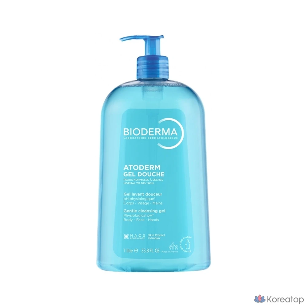 Гель для умывания Bioderma Atoderm Gel, мягкий очищающий гель, 1 шт., 1 л