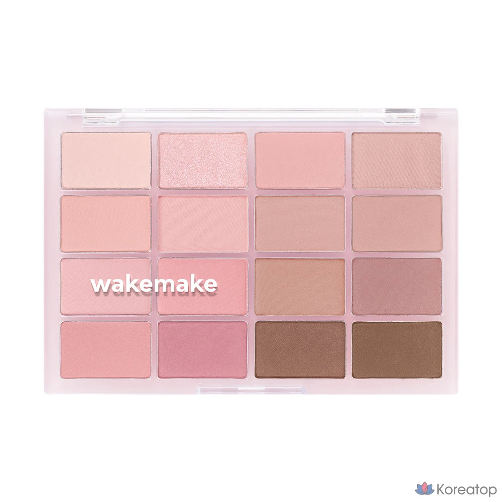 Палетка теней для век WAKEMAKE Soft Blurring Eye Palette, оттенок 29 Soy Pink Blurring, 16 оттенков, 1 шт.