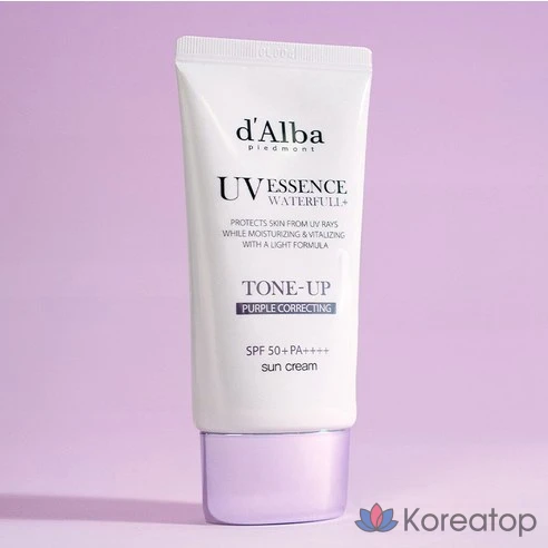 Солнцезащитный крем для осветления тона Dalba Waterpool Purple Tone Up SPF50+ PA, 50 мл