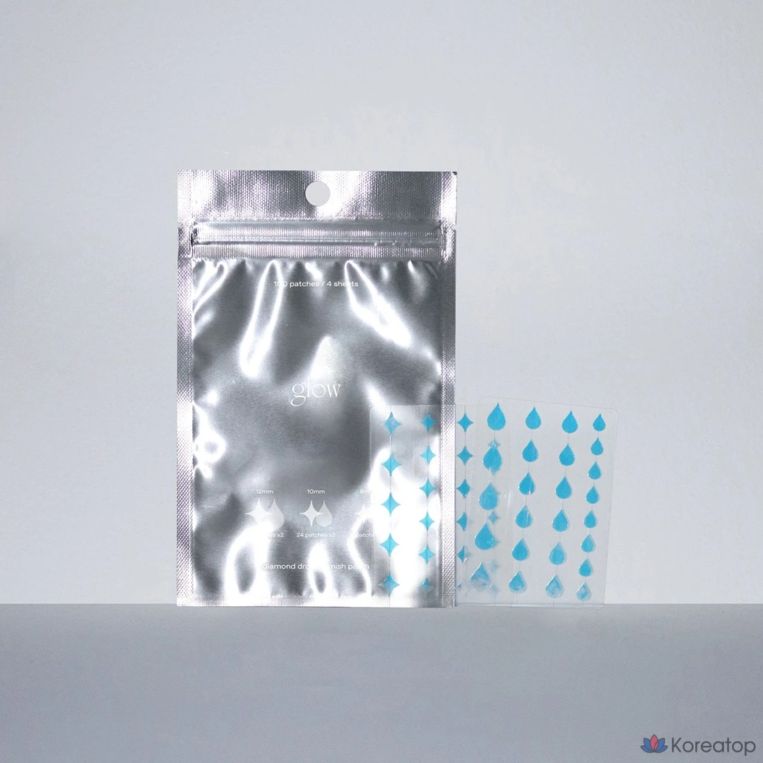 Пластыри от прыщей Glow Diamond Drop, 1 шт., 100 штук.