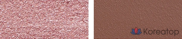 Двухцветные тени для век Merythod, оттенок 07, сиренево-коричневый, 1 шт.