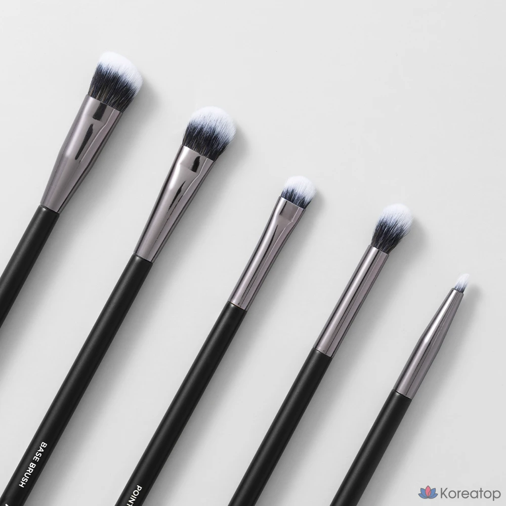 Набор из 5 кистей для макияжа глаз MERZY Eye Makeup Brush Set, черный, 1 шт.