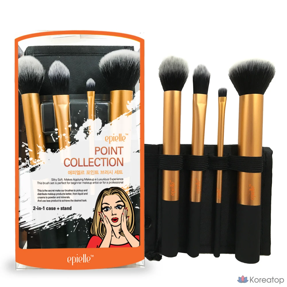 Набор кистей для макияжа Epielle Point Makeup Brush 4p Set, 3 шт., фото 2
