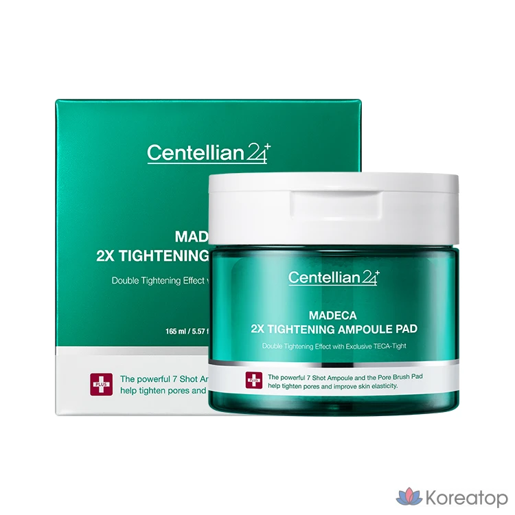 Centellian24 Madeca Двойные сужающие ампульные подушечки для подтяжки пор, 1 упаковка, 60 листов