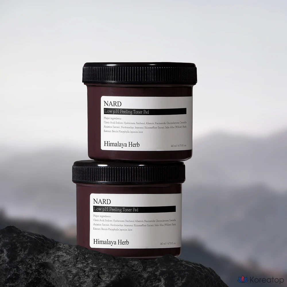 Тонизирующие подушечки для пилинга NARD с мягкой кислотностью, 140 мл, 70 листов, 1 упаковка., фото 2