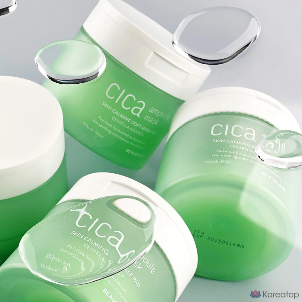 Тканевая маска для лица Beaudiani Cica Ampoule Mask, 160 мл, 100 шт., фото 2
