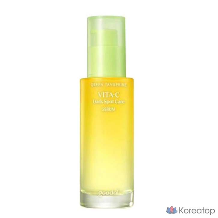 Сыворотка для точечного ухода Goodal Green Tangerine Vita C, 50 мл + сменный блок 70 мл, 120 мл + 2 подушечки Green Tangerium, 1 шт.