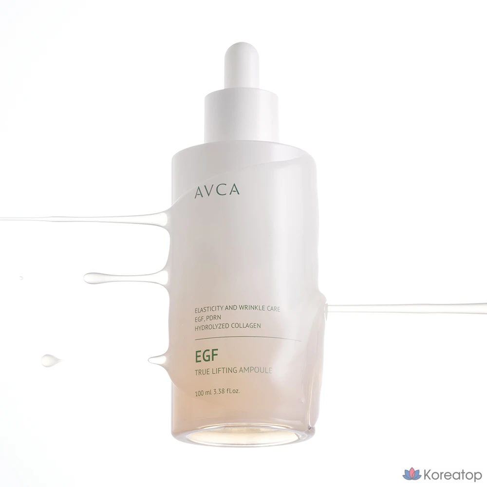 Ампула AVCA True Lifting EGF для повышения эластичности кожи, 100 мл, 1 шт.