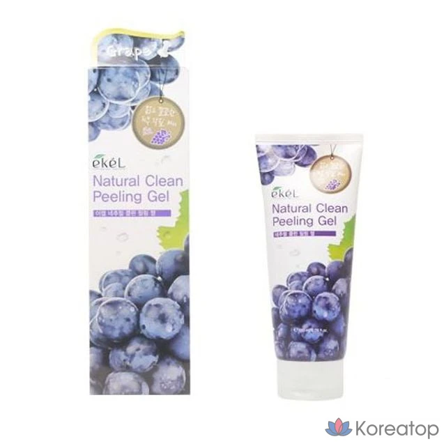Пилинг-гель Ekel Grape Peeling Gel, 180 мл, 5 шт., фото 2