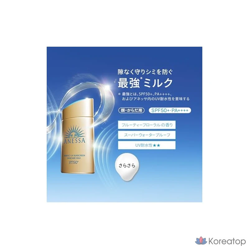 Солнцезащитный крем Anessa Perfect UV Skin Care Milk, 60 мл, 1 шт., фото 2