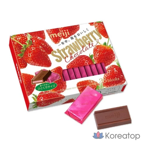 Плитка шоколада со вкусом клубники Meiji