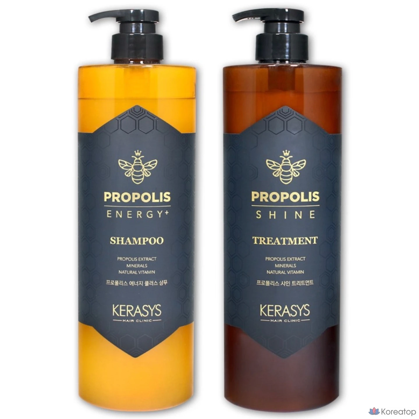 Набор для ухода за кожей KeraSys с прополисом 1000 мл + шампунь с прополисом 1000 мл, 1 шт., 1 л
