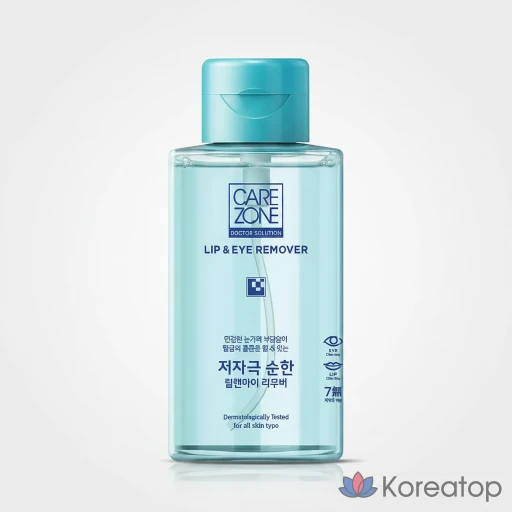 Средство для снятия макияжа с губ и глаз Carezone Low Irritation Lip & Eye Remover, 500 мл, 1 шт.