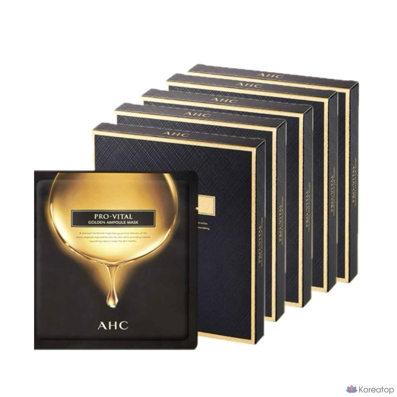 Маска-ампунь AHC Provital Golden Ampoule, 25 мл, 20 листов, 1 упаковка.