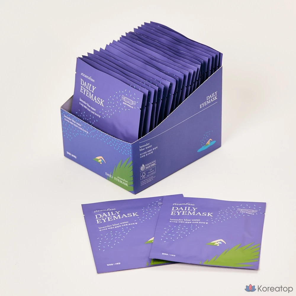 Паровой компресс для глаз, маска для сна с подогревом и паром (аромат лаванды), упаковка из 24 штук, 1 упаковка, фото 2