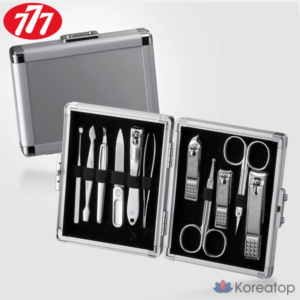 Набор для ухода Three Seven 777 Metal Premium Nail Clipper 11-piece Set, 1 шт.