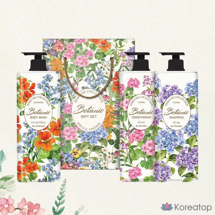 Набор для ухода Elastine Botanical Perfume All-time Hair Body Set, 3 шт., фото 2