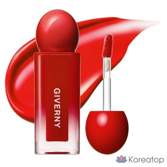 Тинт для губ Giverny Dewy Lip Glaze Tint, оттенок 06 Rich Red, 4.3 г, 1 шт.