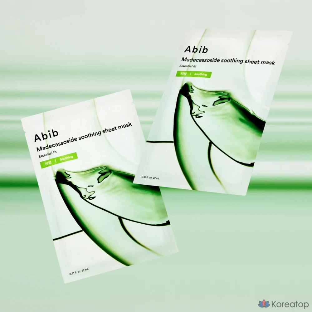 Тканевая маска для лица Abib Madecassoside Calming Essential Fit Mask, 100 шт., фото 2