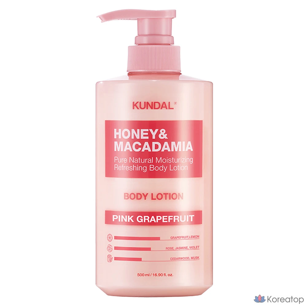 Kundal Honey &amp; Macadamia Pure лосьон для тела «Розовый грейпфрут», 500 мл, 1 шт.