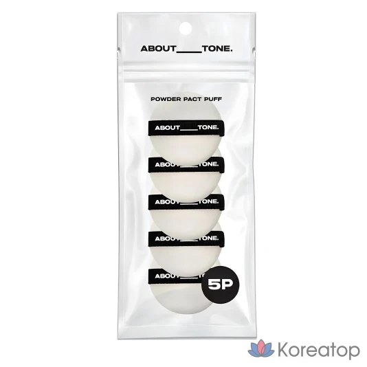 Пудра-пуховка для тонирования кожи, 5 шт., черная, 1 шт.