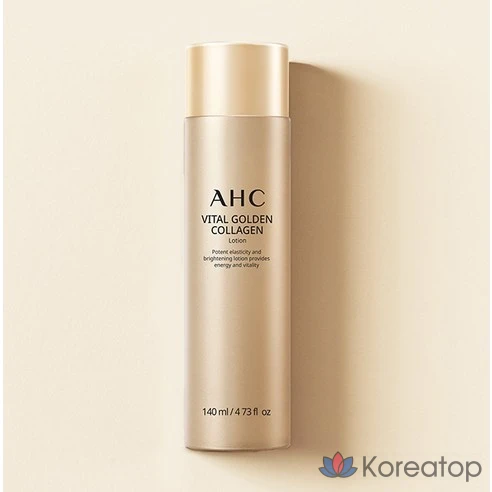 Тоник для ухода за кожей  AHC Vital Golden Collagen Lotion, 140 мл