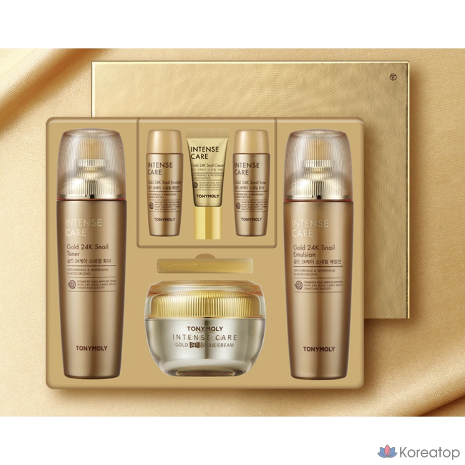 Набор для ухода Tony Moly Gold 24K Snail 3-piece Set, 1 шт.