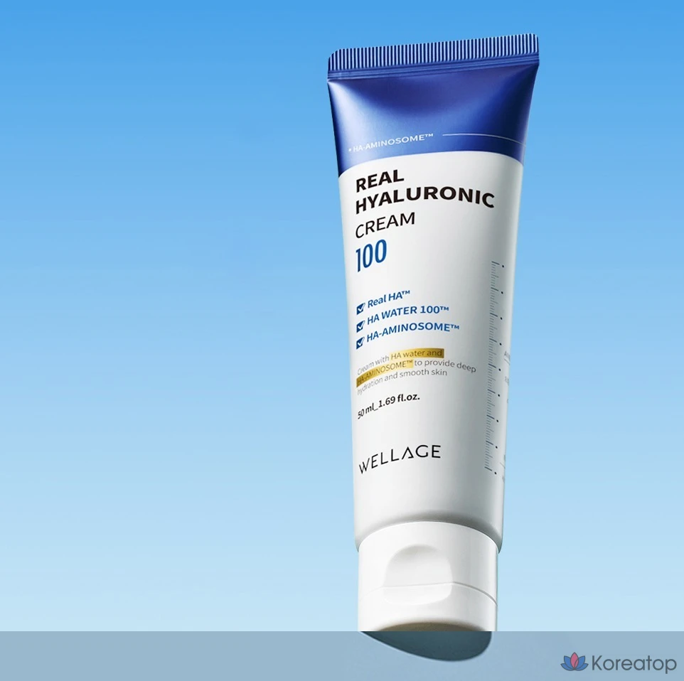 Крем Wellage Real Hyaluronic 100, 50 мл, 1 шт.