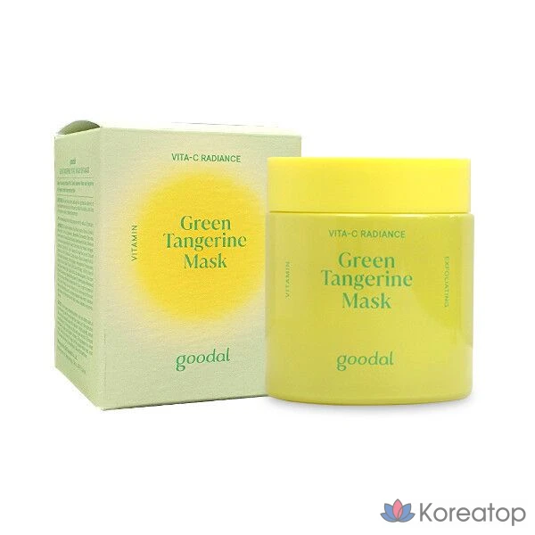 Смываемая маска для лица Goodal Green Tangerine Vita C, 110 г, 1 упаковка.