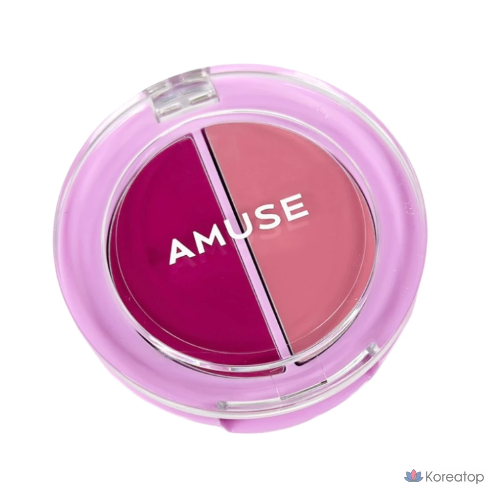 Бальзам для губ и щек AMUSE Lip & Cheek Healthy Balm, оттенок 04 Grape Balm, 3 г, 1 шт.